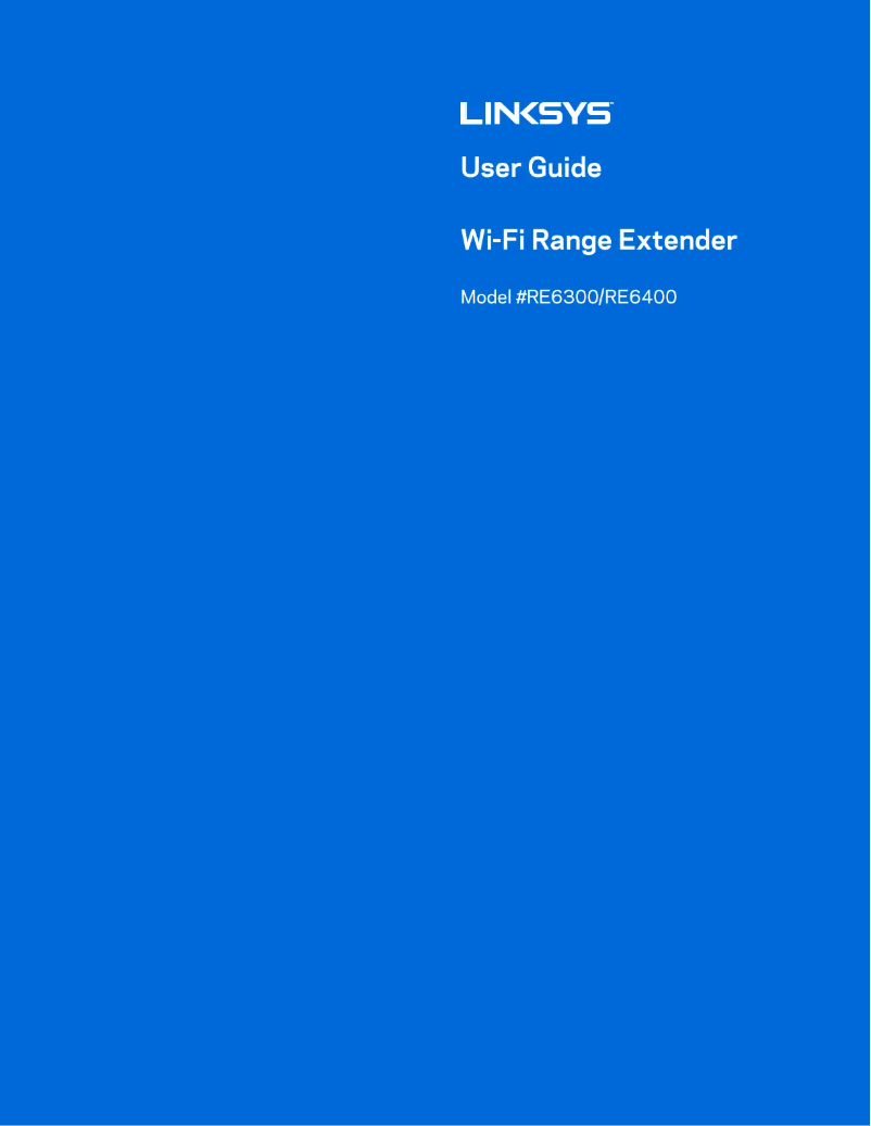 Image de la première page du manuel de l'appareil RE6300