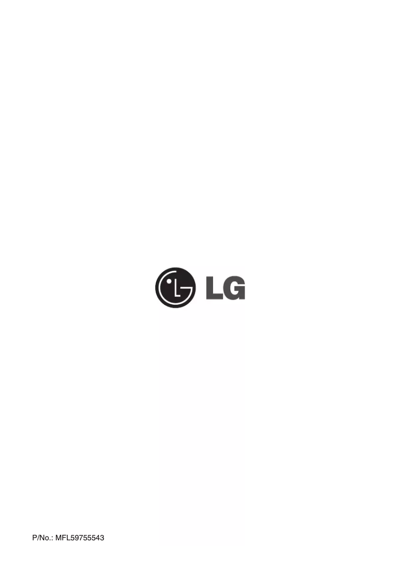 Page n°1 - Manuel utilisateur LG F14560QD