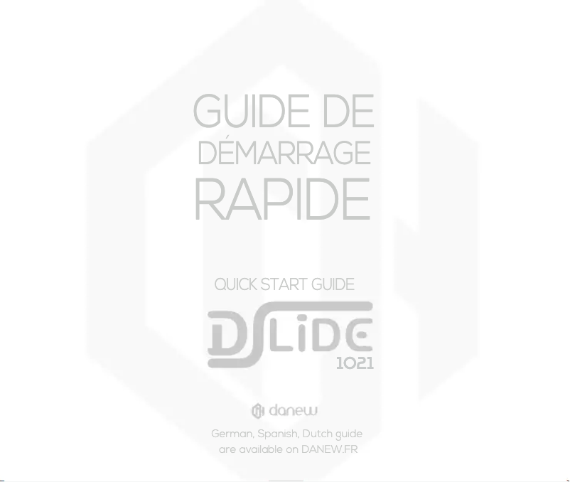 Page 1 de la notice Manuel utilisateur Danew Dslide 1021