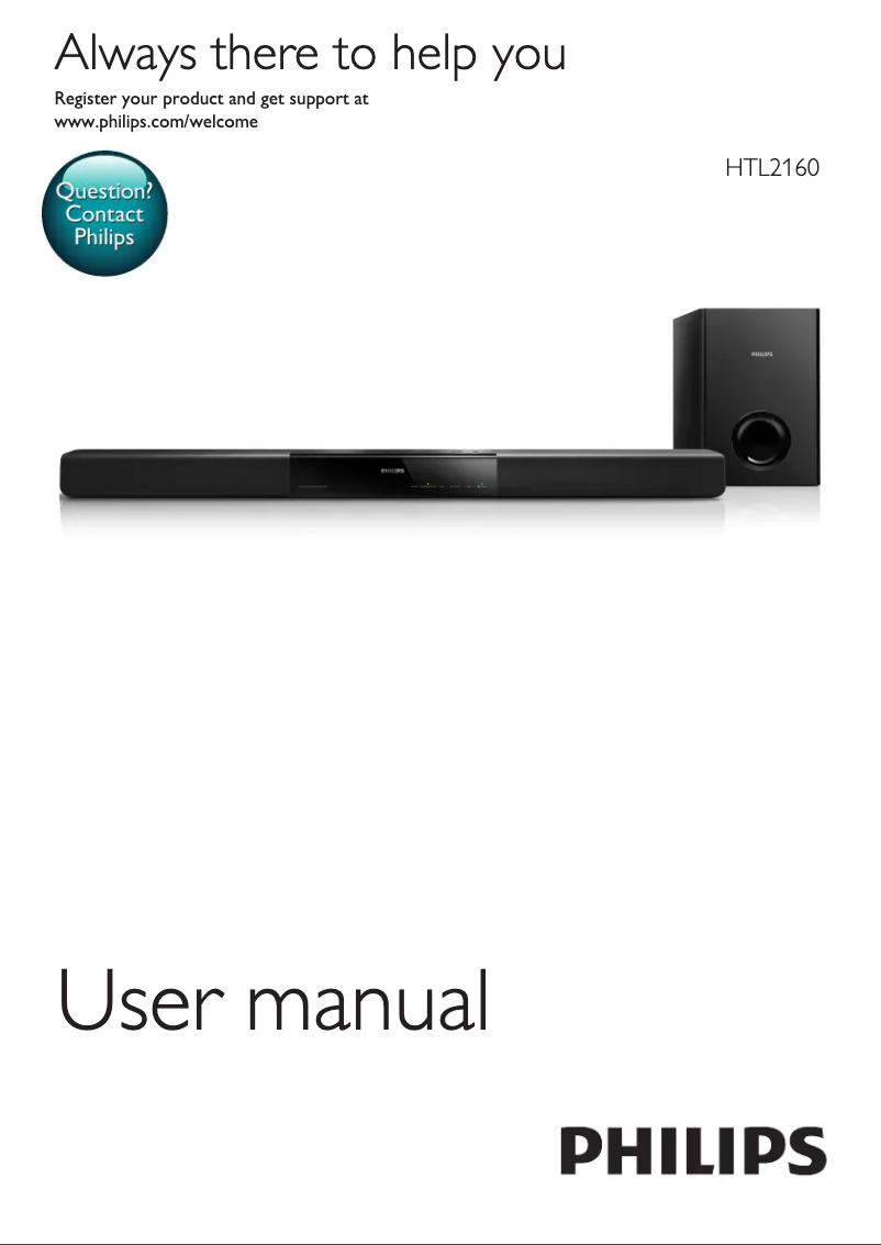 Page 1 de la notice Manuel utilisateur Philips SHE3575BG