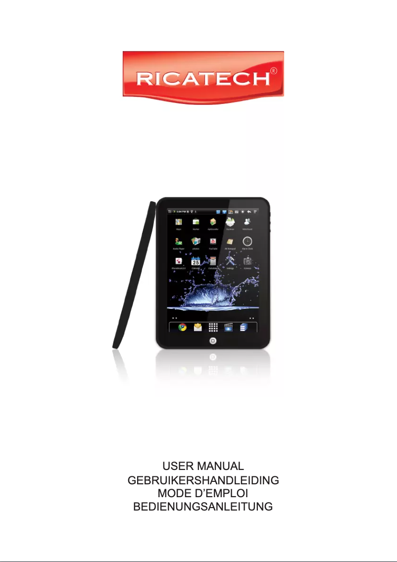 Image de la première page du manuel de l'appareil TAB10-04
