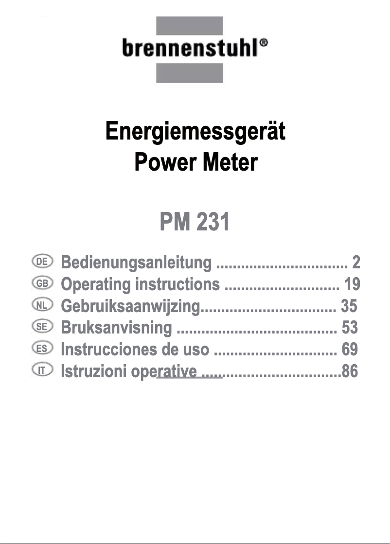 Image de la première page du manuel de l'appareil PM 231