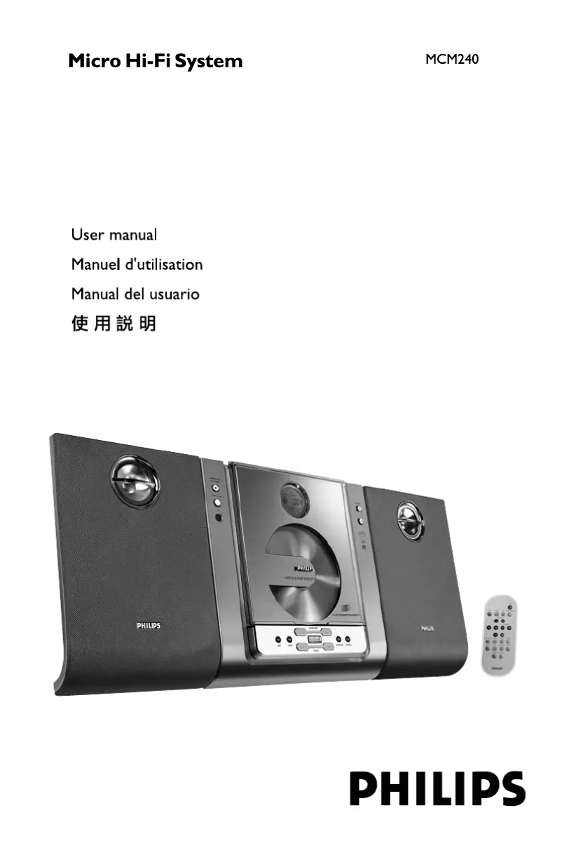 Página 1 del manual Manual de usuario Philips MCM240