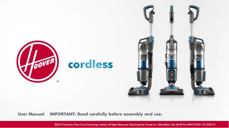 Page n°1 - Manuel utilisateur Hoover Air BH50111