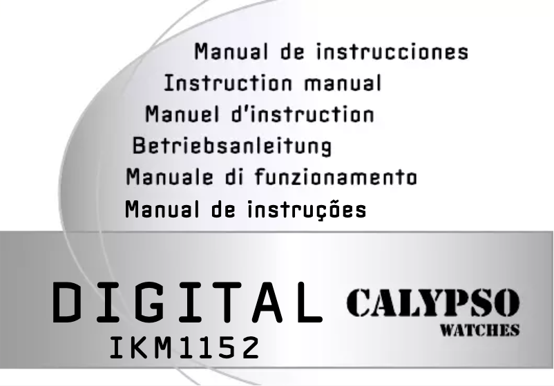 Page n°1 - Manuel utilisateur Calypso K5744