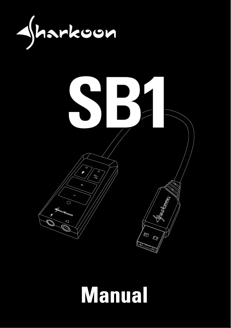 Page 1 de la notice Manuel utilisateur Sharkoon SB1