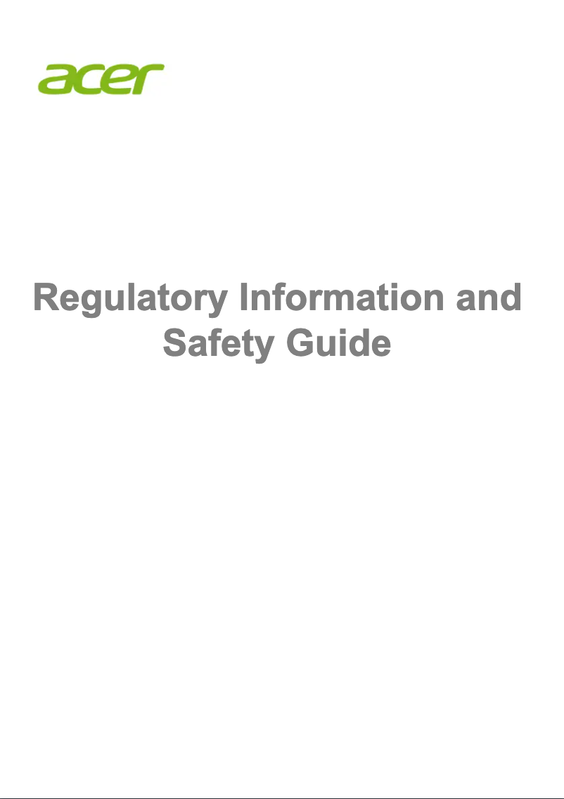 Page n°1 - Instructions de sécurité Acer Veriton T850