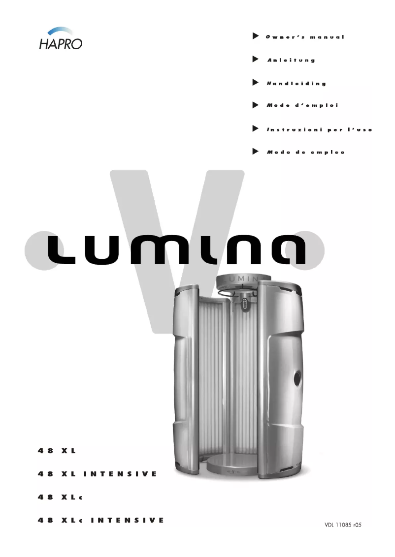Page n°1 - Manuel utilisateur Hapro Lumina 48 XLc Intensive