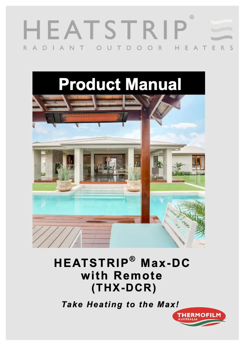 Image de la première page du manuel de l'appareil Max DC THX2400DCR