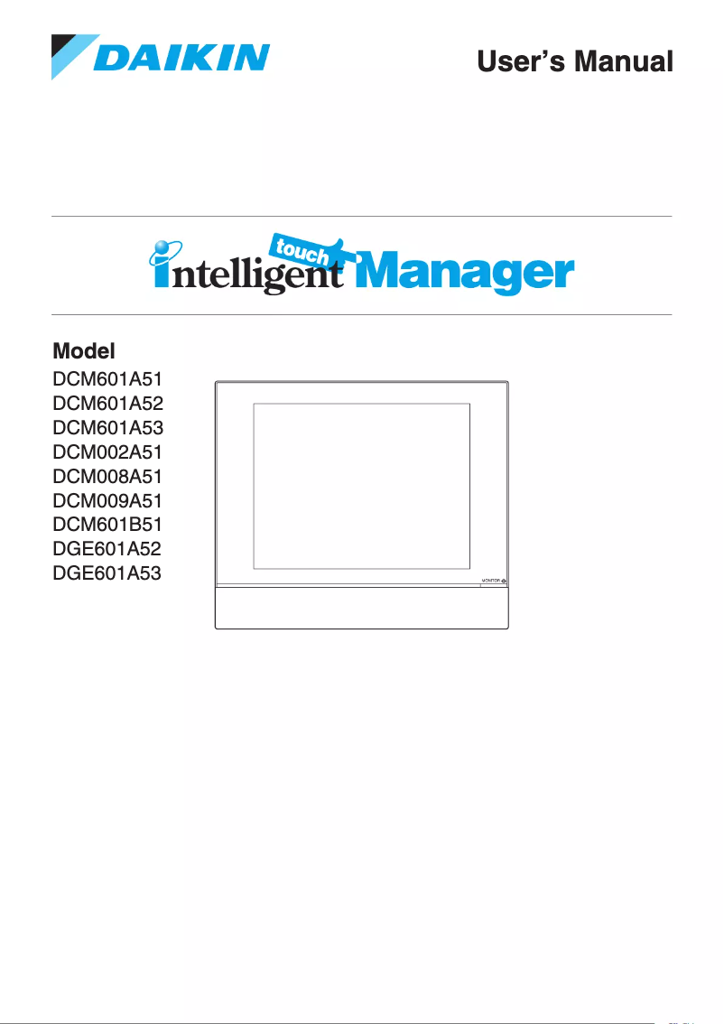 Image de la première page du manuel de l'appareil DCM601B51