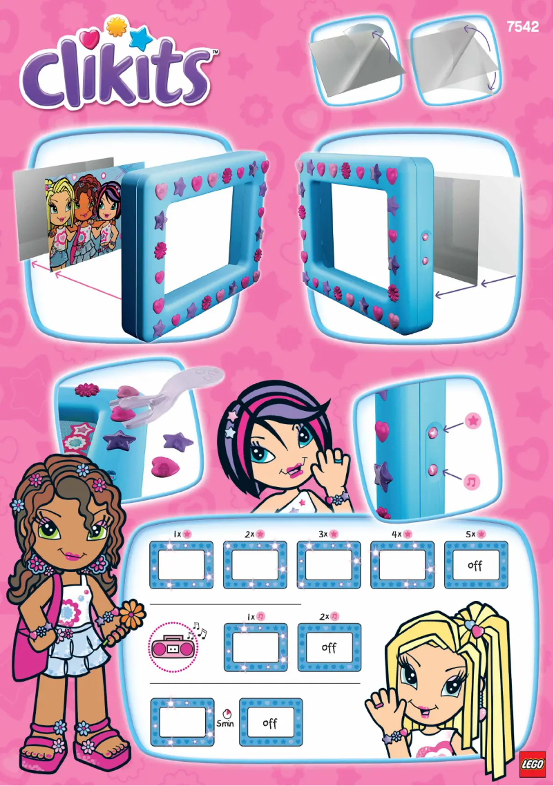 Page 1 de la notice Manuel utilisateur Lego Flashin' Fashion Frame