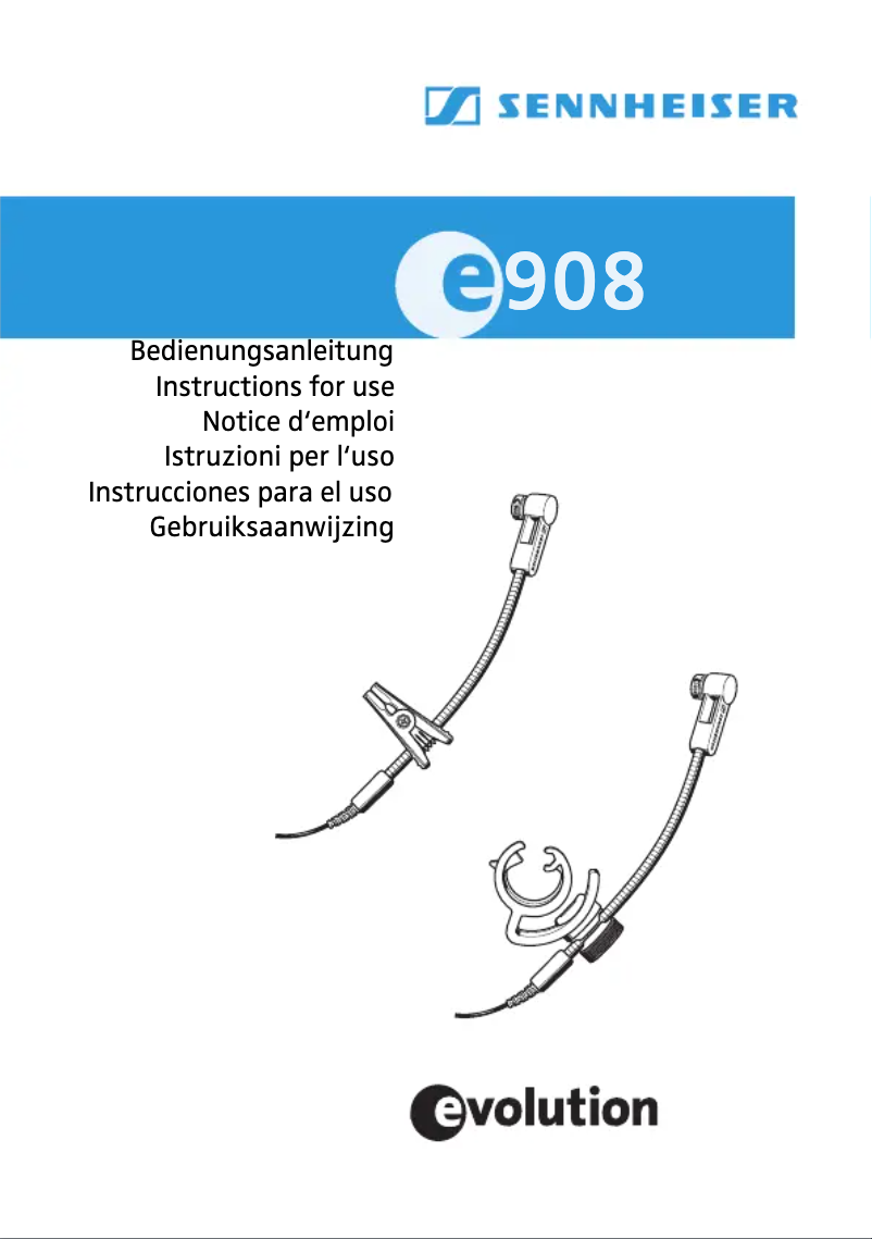 Image de la première page du manuel de l'appareil E 908 T-EW