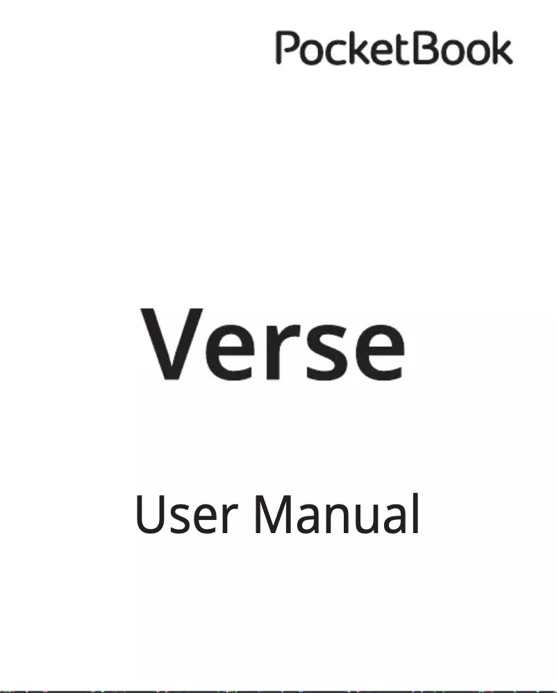 Página 1 del manual Manual de usuario PocketBook Verse