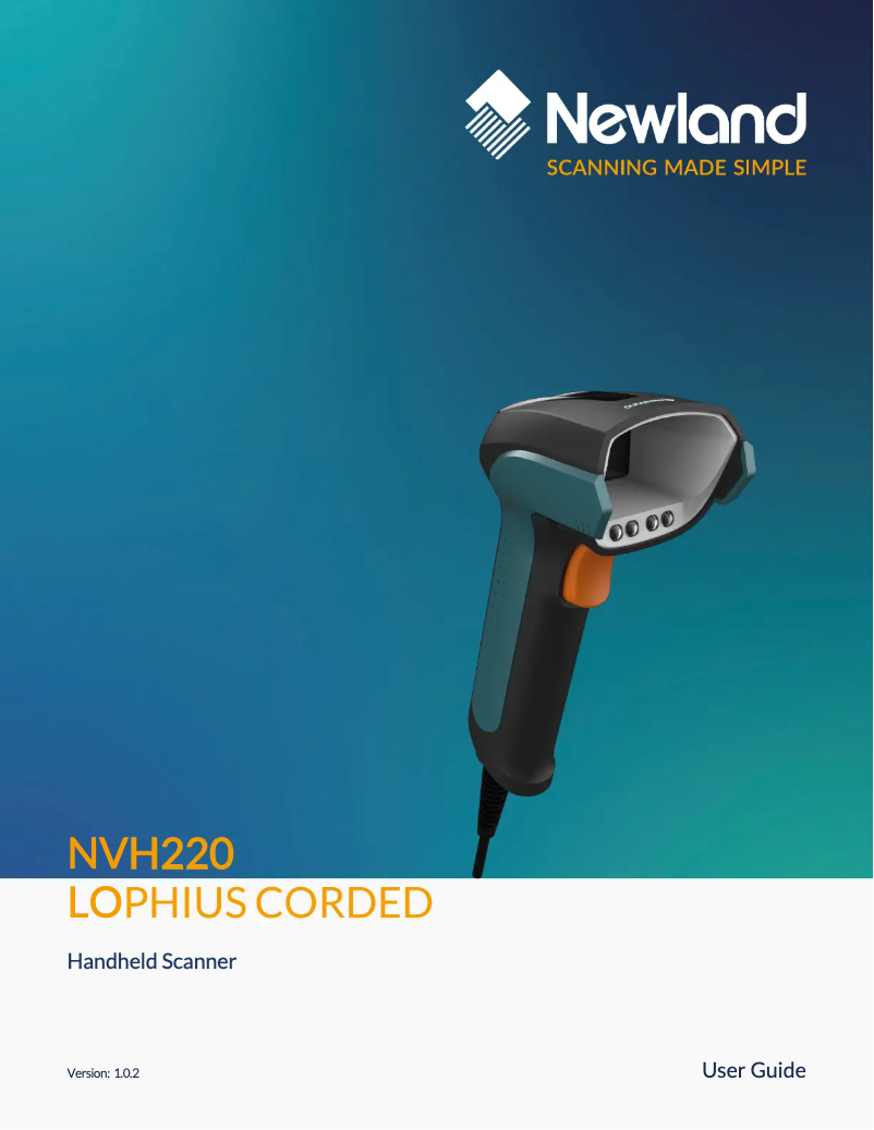 Página 1 del manual Manual de usuario Newland Lophius Bluetooth NVH220