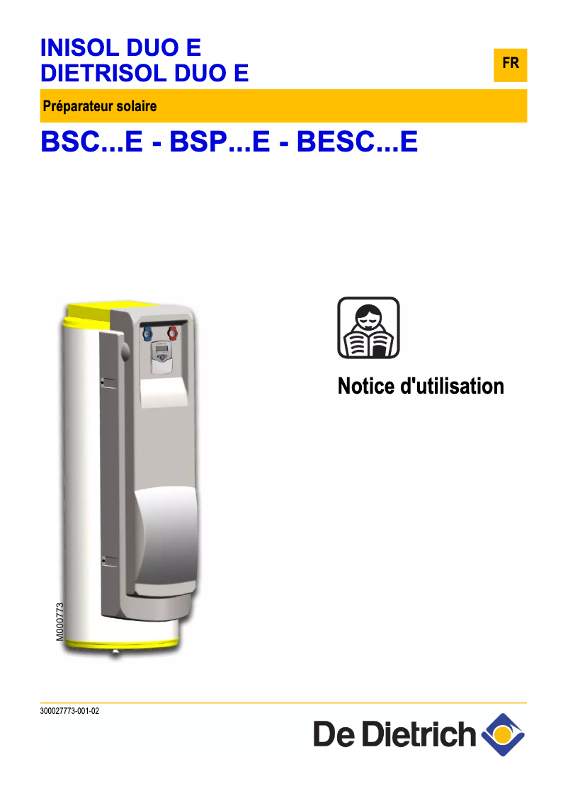 Image de la première page du manuel de l'appareil BSP 400 E