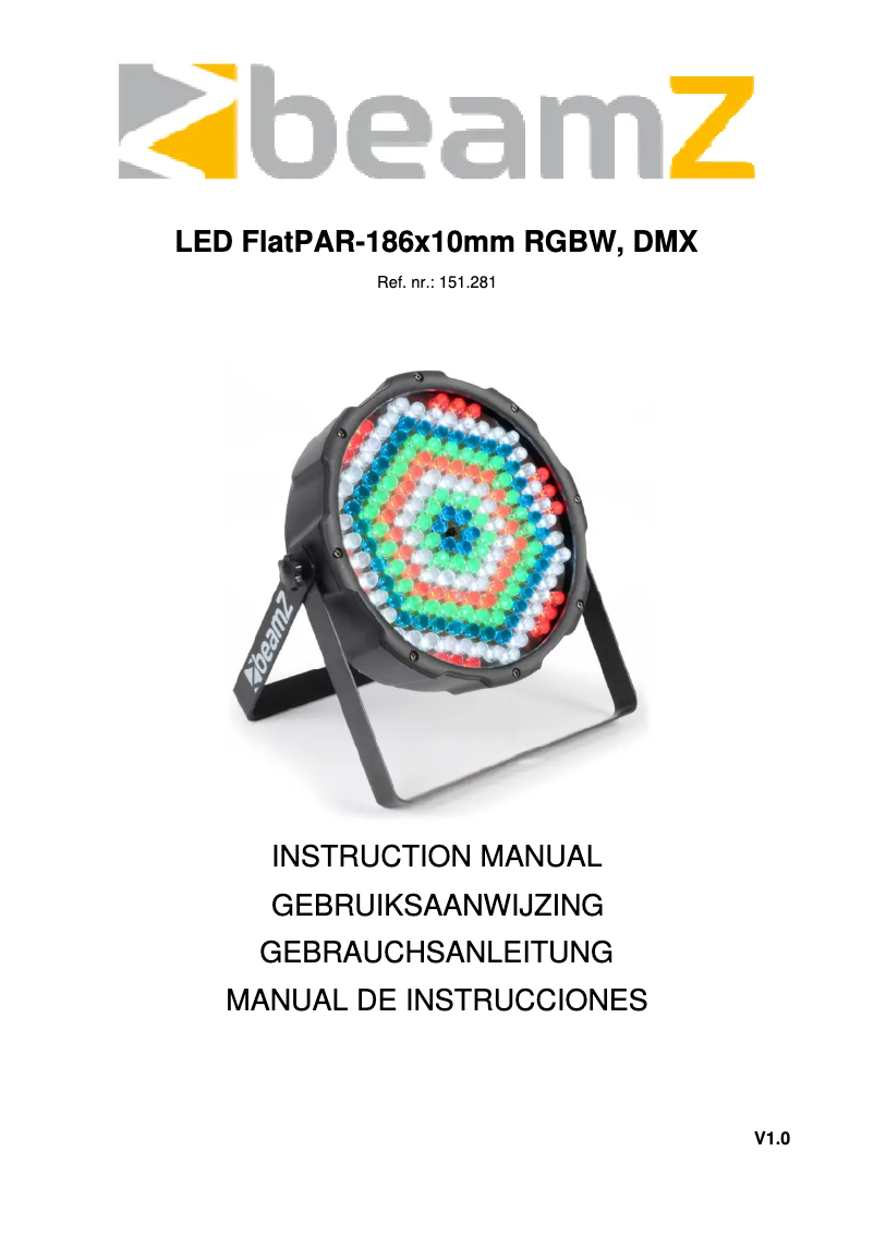 Image de la première page du manuel de l'appareil FlatPAR 151.281