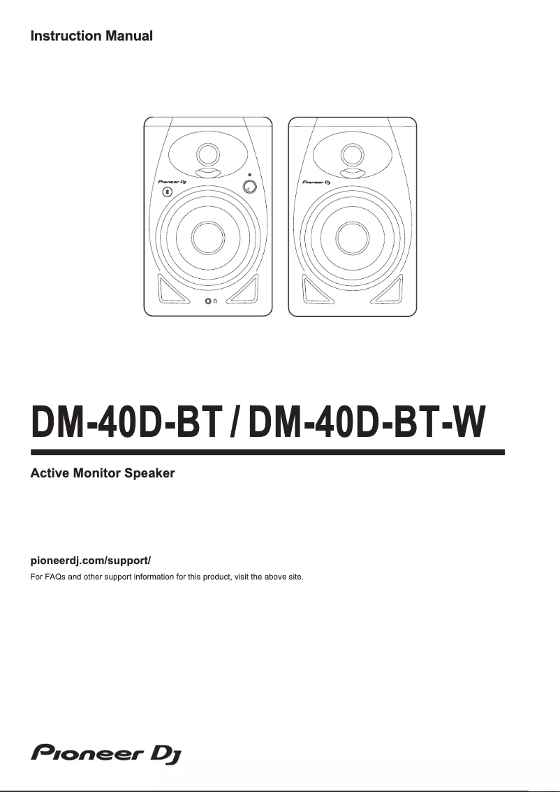 Imagen de la primera página del manual del dispositivo DM-40D-BT