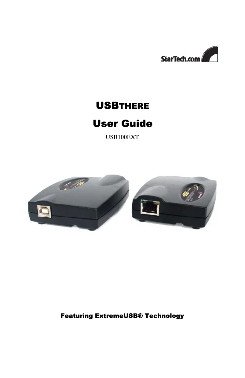 Página 1 del manual Manual de usuario StarTech.com USB100EXT