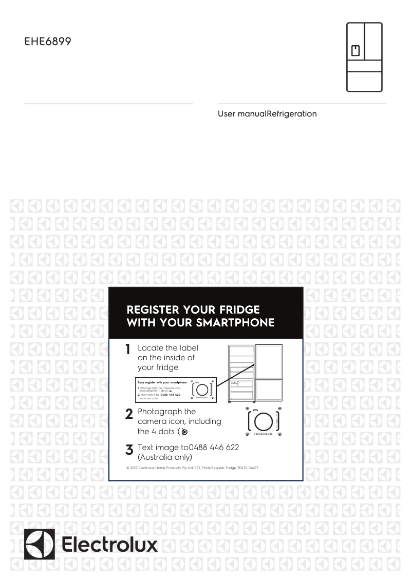 Page 1 de la notice Manuel utilisateur Electrolux EHE6899BA