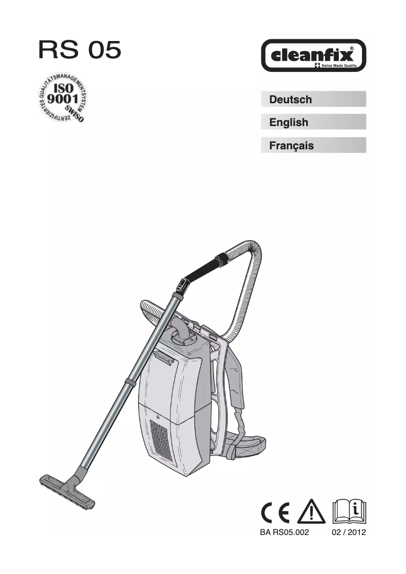 Página 1 del manual Manual de usuario Cleanfix RS 05