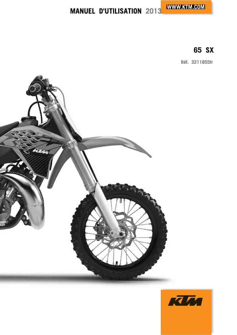 Página 1 del manual Manual de usuario KTM 65 SX (2013)