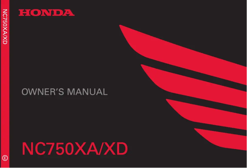 Página 1 del manual Manual de usuario Honda NC750X (2017)