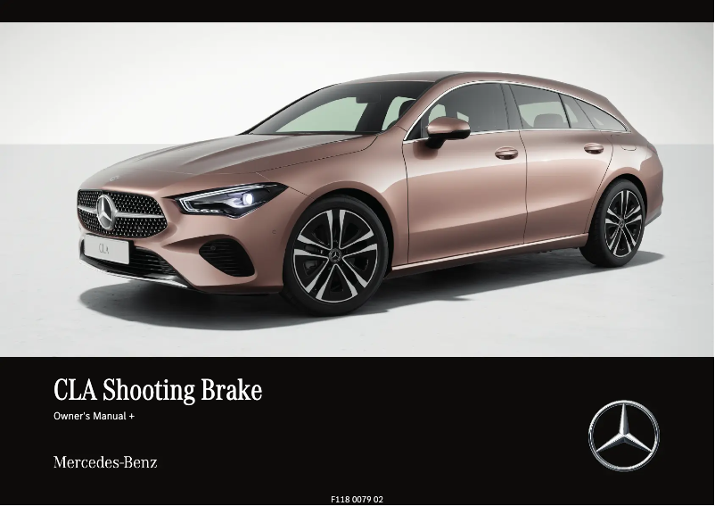 Page 1 de la notice Manuel utilisateur Mercedes-Benz CLA (2024)