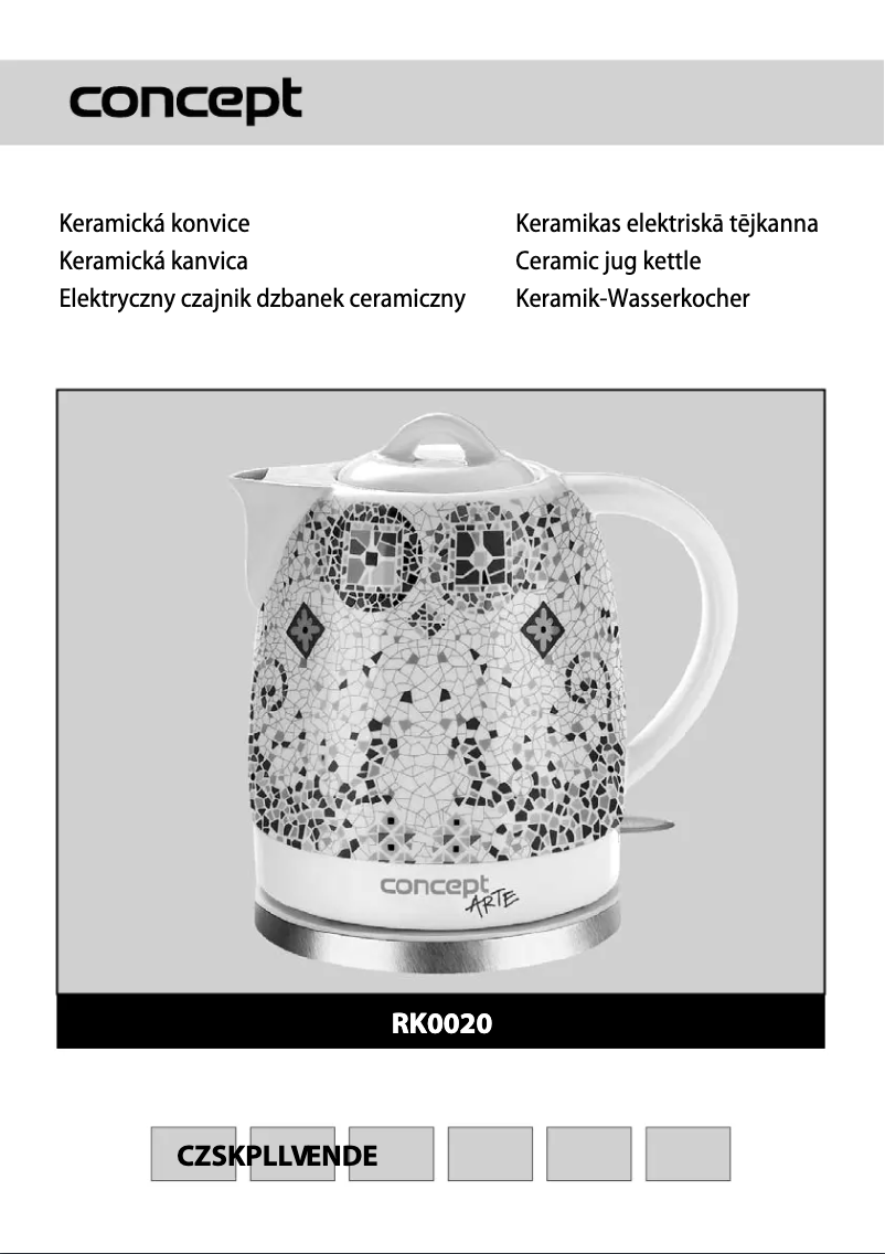 Page 1 de la notice Manuel utilisateur Concept RK-0020