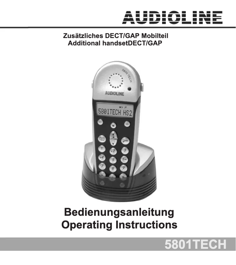 Imagen de la primera página del manual del dispositivo 5801TECH