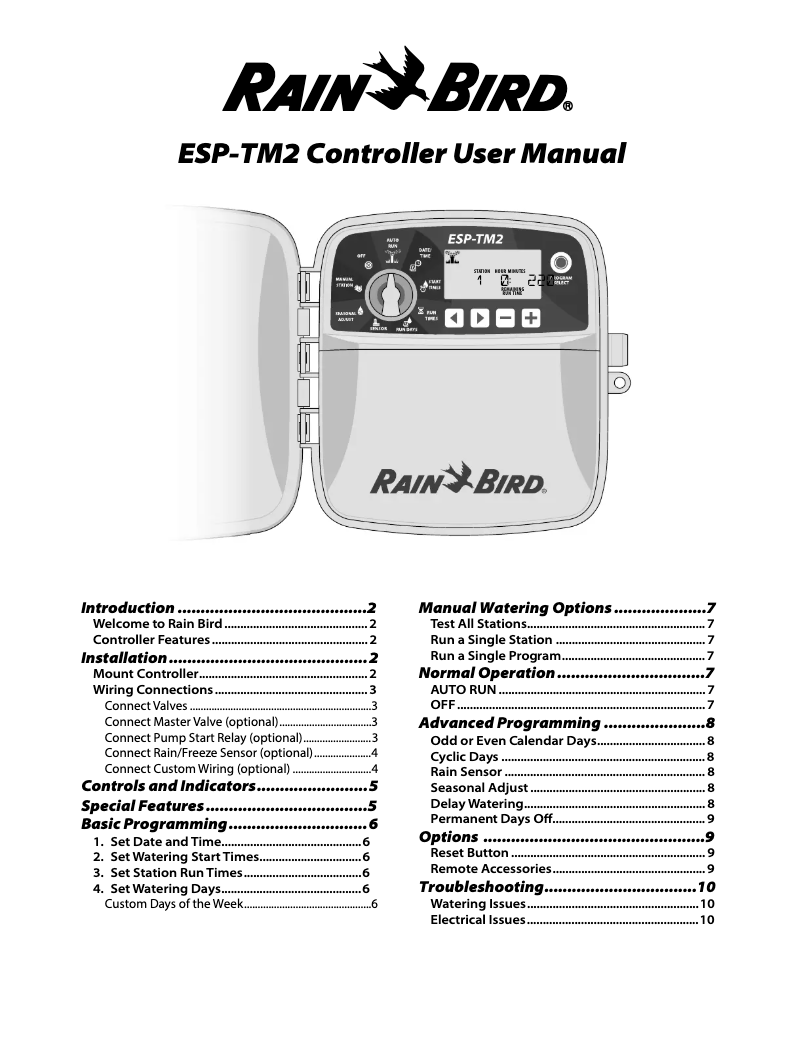 Image de la première page du manuel de l'appareil ESP-TM2