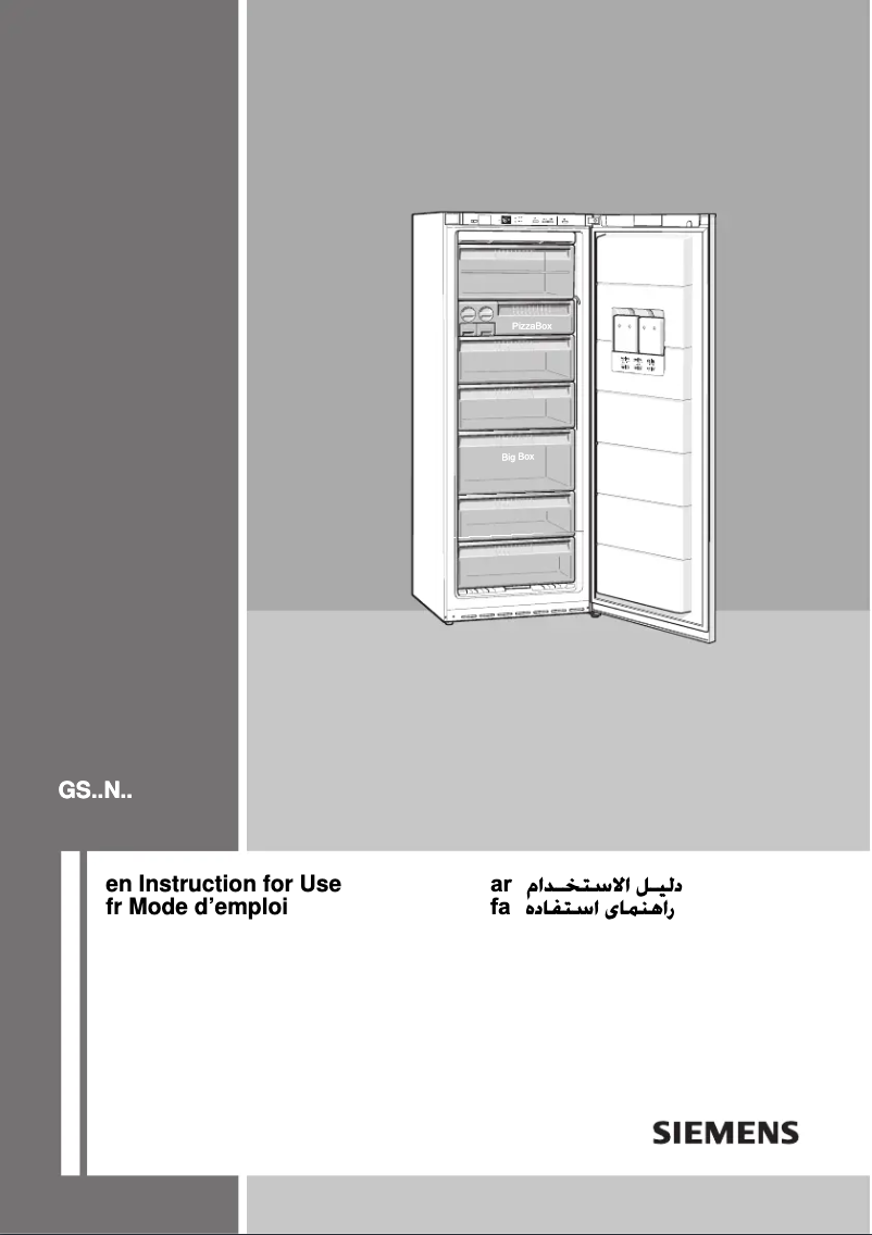 Page n°1 - Manuel utilisateur Siemens GS34NA32