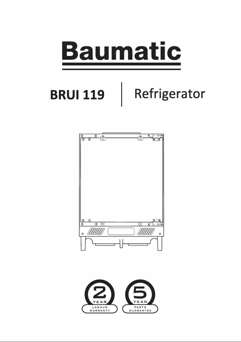 Page 1 de la notice Manuel utilisateur Baumatic BRUI 119