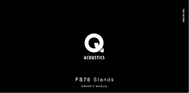 Page n°1 - Manuel utilisateur Q Acoustics Q FS75