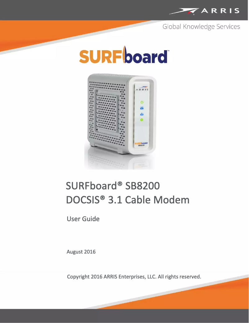 Page n°1 - Manuel utilisateur Arris SURFboard DOCSIS 3.1
