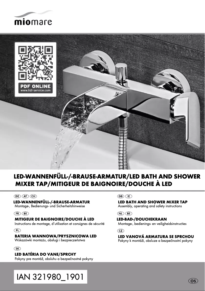 Page 1 de la notice Manuel utilisateur Miomare IAN 321980