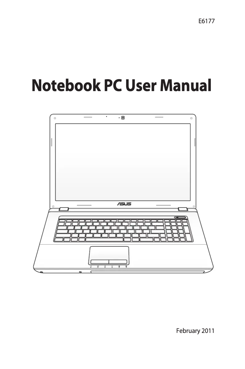 Page 1 de la notice Manuel utilisateur Asus K73SD