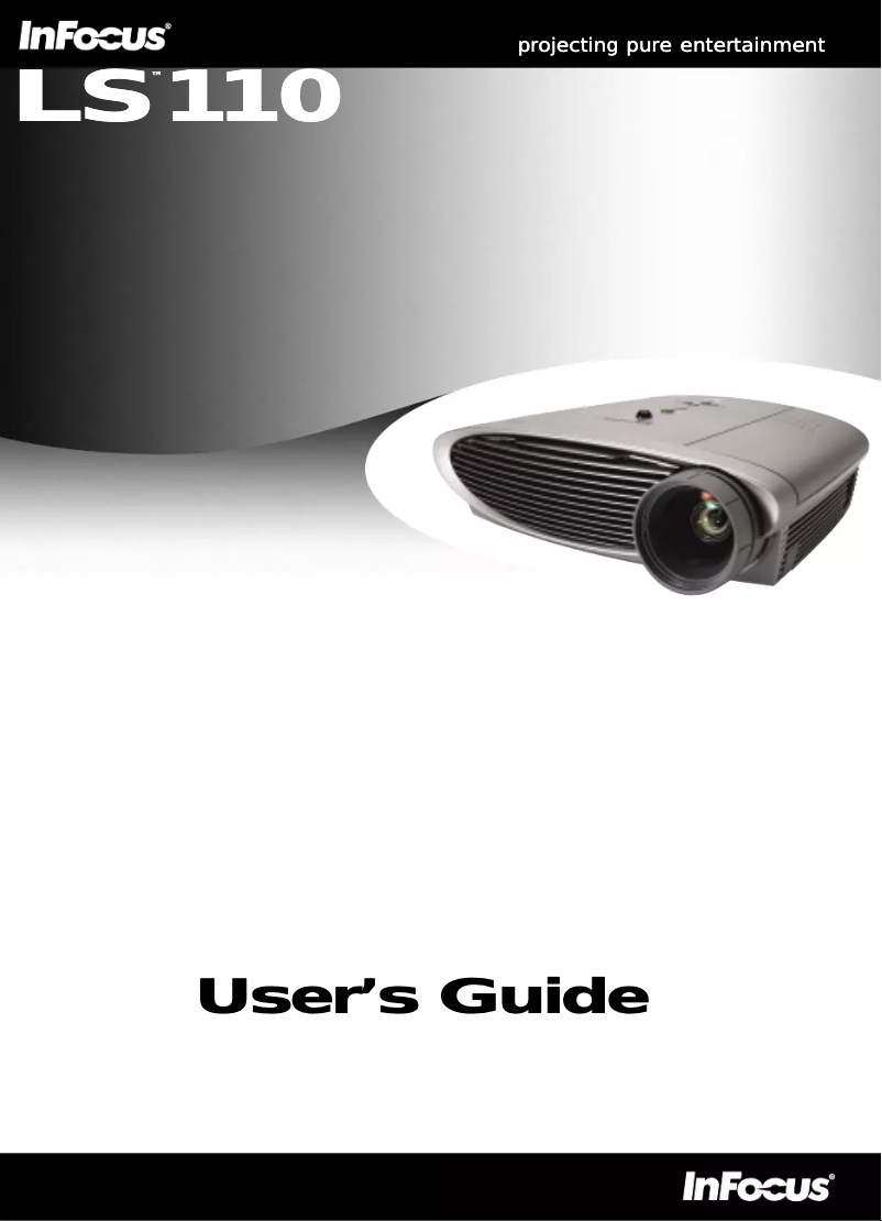 Image de la première page du manuel de l'appareil LS110