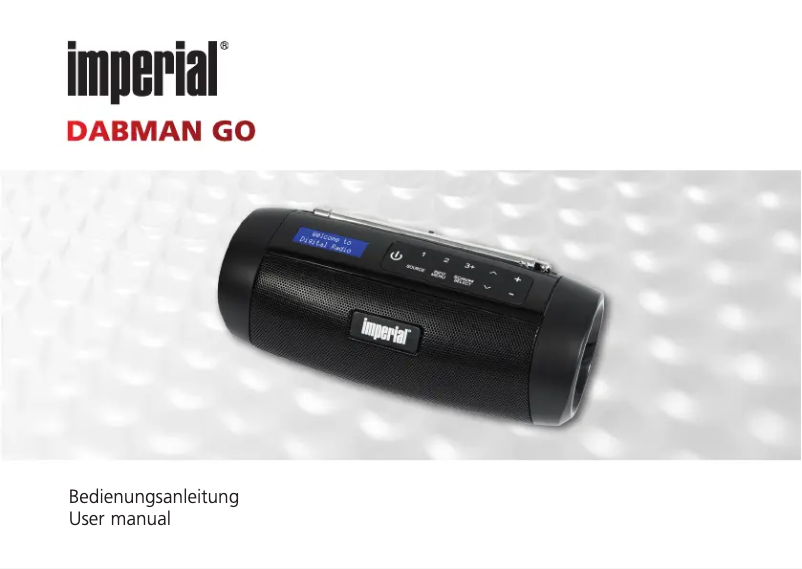 Página 1 del manual Manual de usuario Imperial DABMAN GO