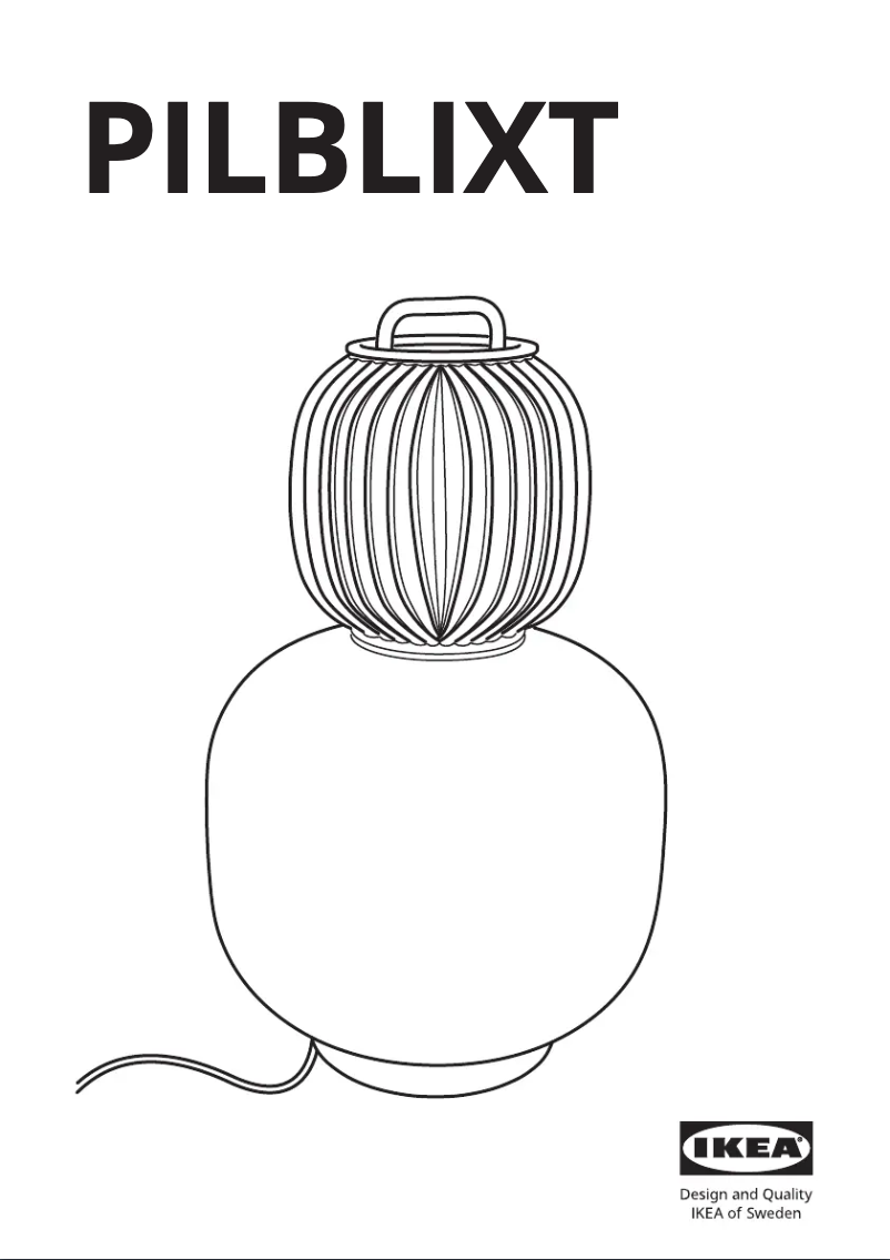 Image de la première page du manuel de l'appareil PILBLIXT 304.999.41