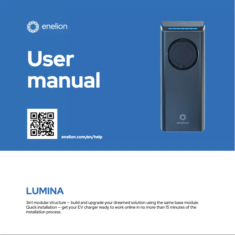 Page 1 of the manual User Manual Enelion Lumina