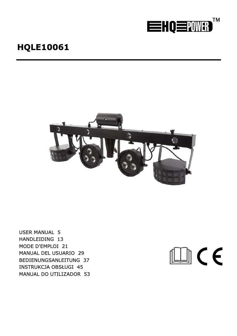 Page n°1 - Manuel utilisateur HQ Power HQLE10061