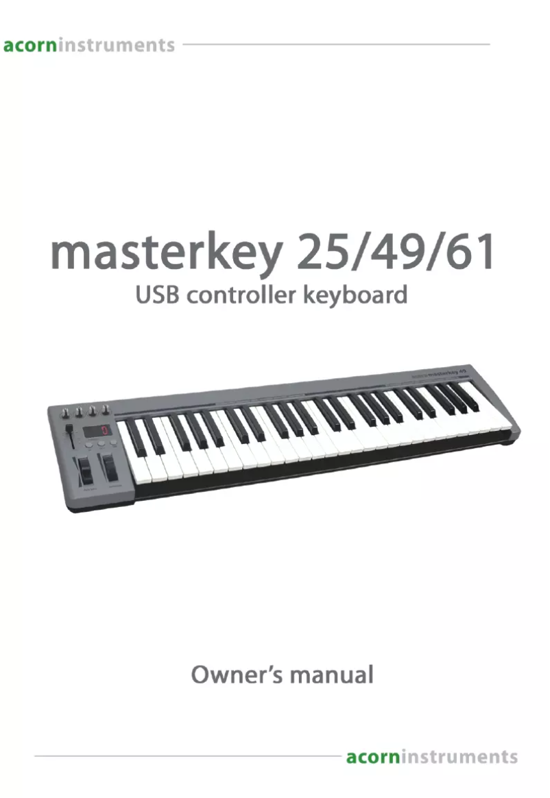 Image de la première page du manuel de l'appareil Masterkey 25