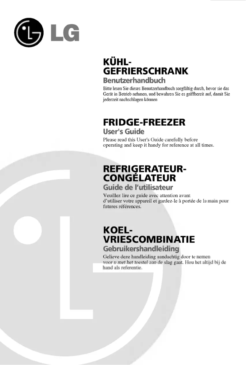 Page 1 de la notice Manuel utilisateur LG GR-469BTQA