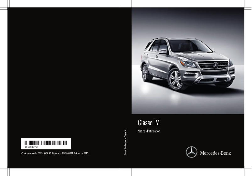Page 1 de la notice Manuel utilisateur Mercedes-Benz M-Class (2015)