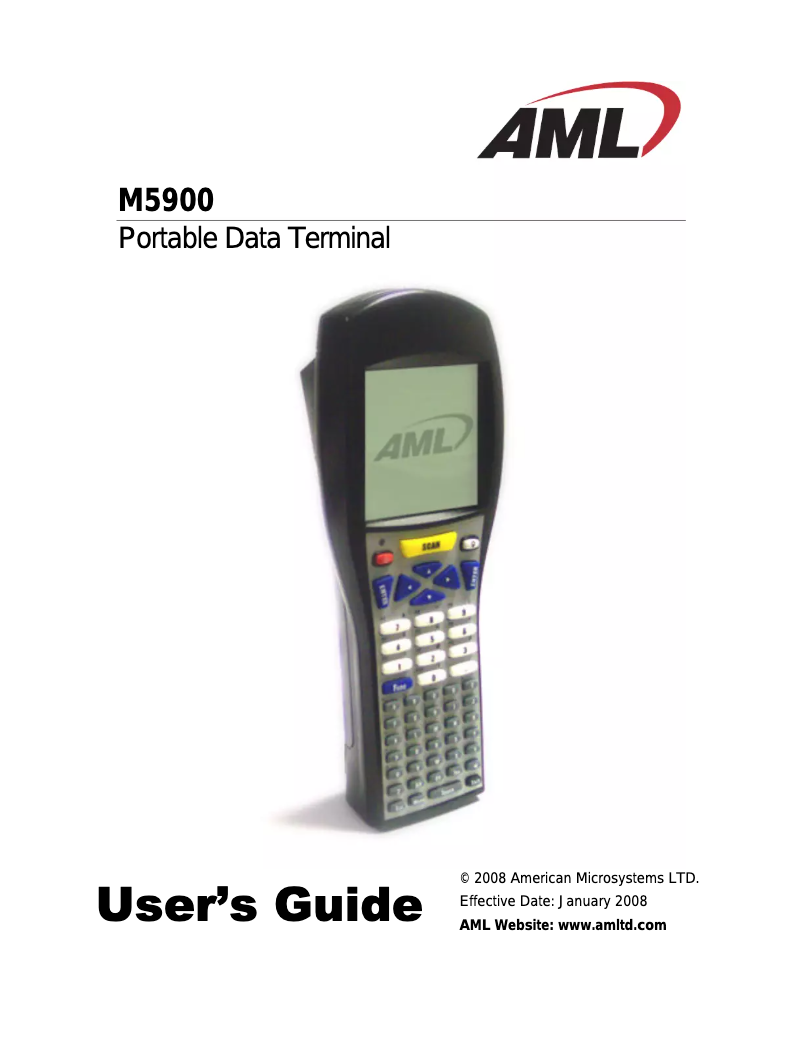 Image de la première page du manuel de l'appareil M5900i
