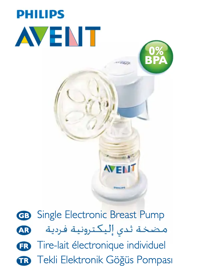 Page 1 de la notice Manuel utilisateur Philips Avent SCF302