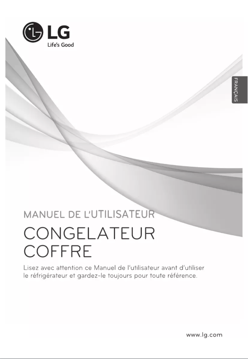 Page 1 de la notice Manuel utilisateur LG GR-S255SVF