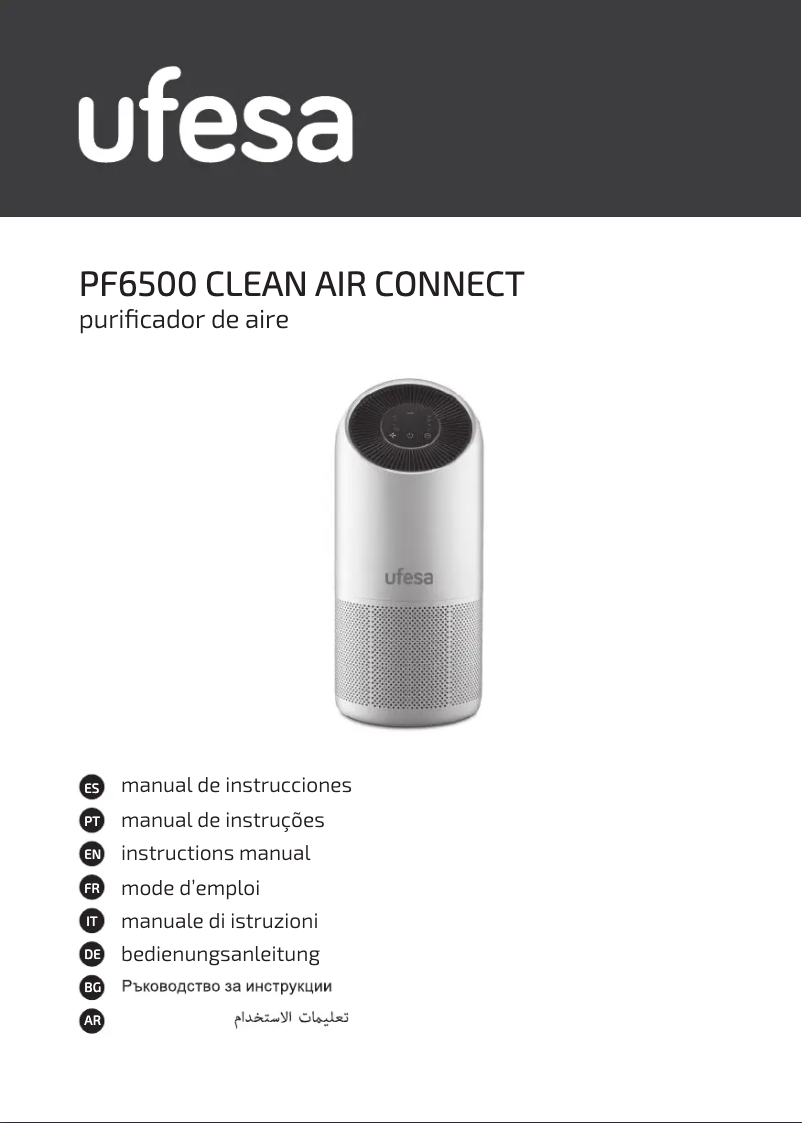 Page 1 de la notice Manuel utilisateur Ufesa Clean Air Connect PF6500