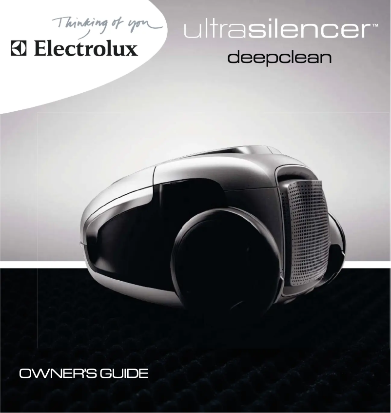 Page n°1 - Manuel utilisateur Electrolux UltraSilencer Deepclean EL7060A