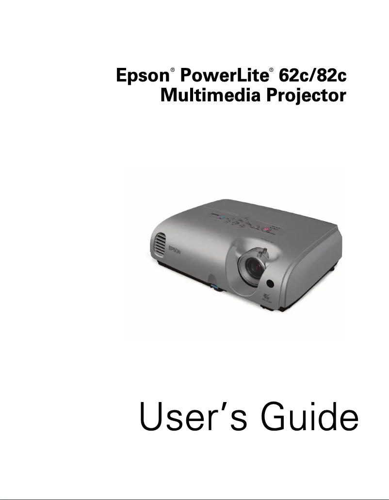 Página 1 del manual Manual de usuario Epson PowerLite 82c